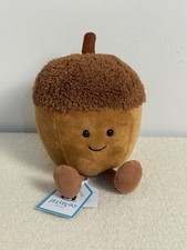 Jellycat AUTHENTIC NWT New with tag RETIRED AMUSEABLES ACORN FAST SHIP woodland