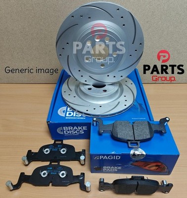 FOR AUDI A6 C9 AVANT 3.0 TFSI 2025+ DRILLED GROOVED PAGID REAR DISCS 350MM +PADS