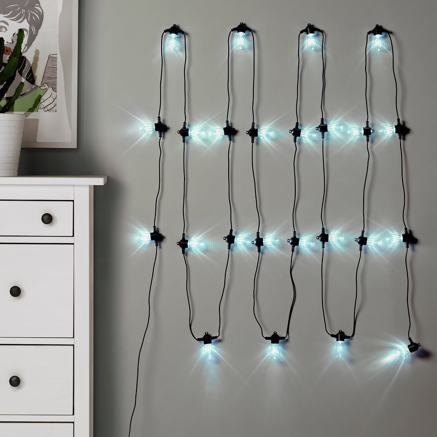 Ikea KASTTAG RGB Color String Light w. 24 lights, black/outdoor 405.525.65 - NEW