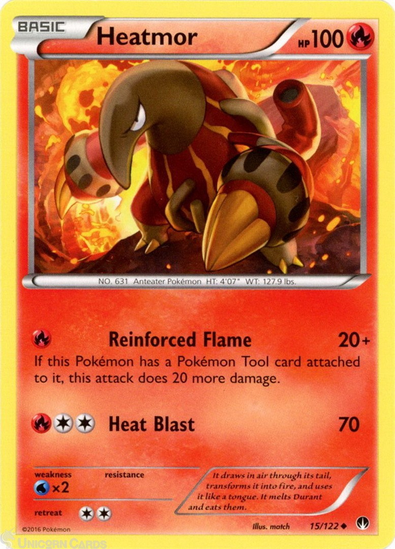 Heatmor 15/122 : Uncommon Mint/Near Mint Pokemon Card : XY09: BREAKPoint
