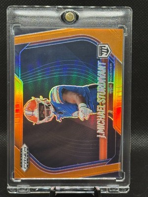 J. Michael Sturdivant - 2025 Panini Prizm Black Orange Prizm /49 (NIL) #184 UCLA