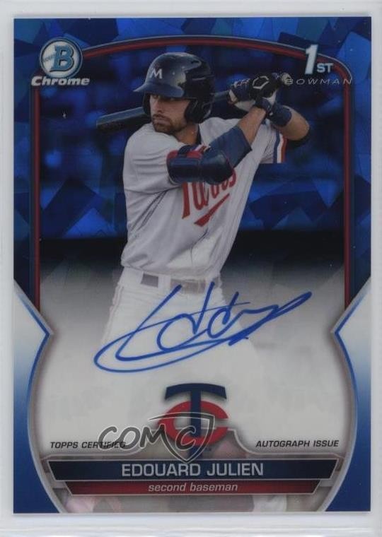 2023 Bowman Sapphire Edition Chrome Prospects Edouard Julien #BSPA-EJ Auto 01nw