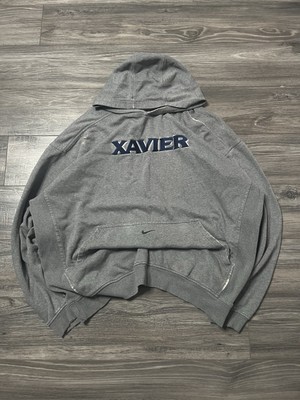 Xavier College Nike Team Center Swoosh Grey Hoodie 2XL