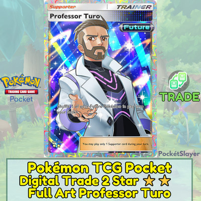 【DIGITAL TRADE】 Pokemon TCG Pocket 2 Star Full Art Professor Turo (Paradox Drive