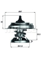 Mahle Thermostat FüR KüHlmittel / KüHlerthermostat Tx 29 80D