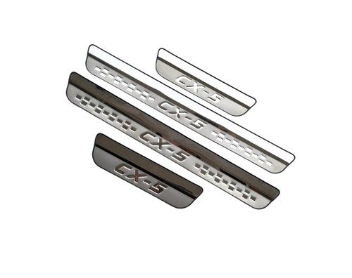 For Mazda CX5 CX-5 Stainless Steel Door Sill Trim Protector Scuff Plate Cover 25 - Picture 16 of 24