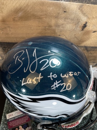 Brian Dawkins Eagles "Last to Wear 20" FULL SIZE AUTOGRAPHED AUTO HELMET JSA COA - Picture 2 of 5