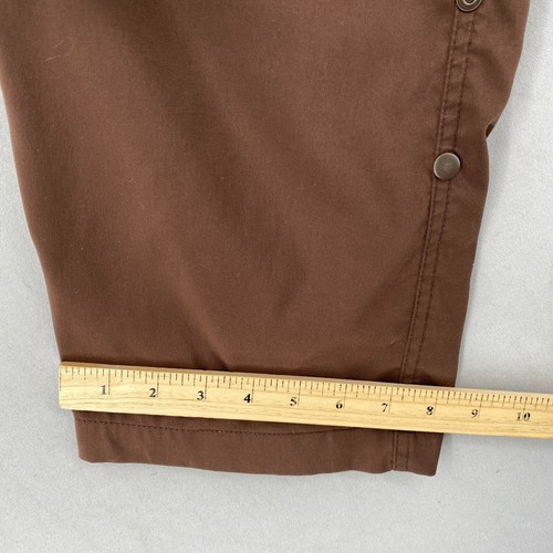 prAna Breathe Belted Hiking Convertible Cargo Pant Mens Medium 32 Inseam Brown - Picture 8 of 13