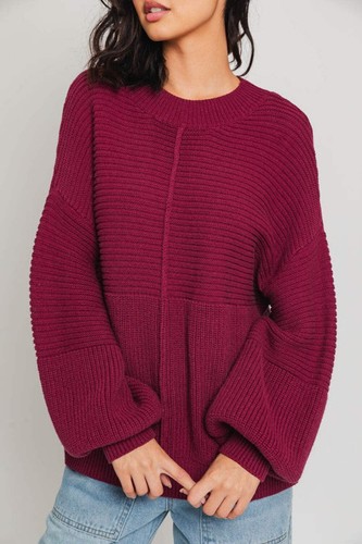 LE LIS Ribbed Knitted Sweater - Picture 22 of 25