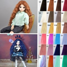 1/3 1/4 1/6 1/8 BJD Wig Long Hair without Bangs for BJD Doll DIY Part 24 Colors