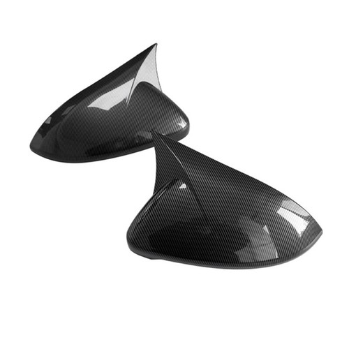 Carbon Fiber Black For VW Passat B7 CC Scirocco Jetta MK6 Side Mirror Cover Caps - Picture 12 of 12