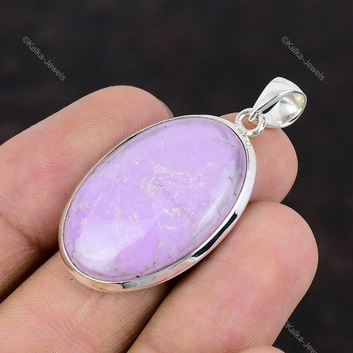 Natural Phosphosiderite Gemstone Jewelry 925 Sterling Silver Pendant For Women - Picture 4 of 9