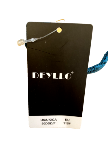 Deyllo 50DDD/F blue Full Coverage Plus Size Comfort Minimizer Wirefree bra NWT - Picture 4 of 5