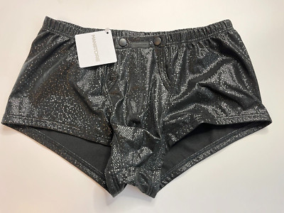 Manstore Herren Popper Pant M2317 Gr. S Lederimitat NEU UVP: 89,95  schwarz