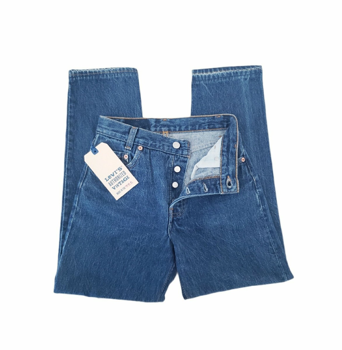Levi's Authorized Vintage 701 Student Fit Button Fly Jeans Levi's Authorized Vintage 701 Student Fit Button Fly Jeans