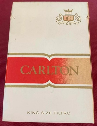 🔔🔔Vintage Carlton Cigarette Cigarettes Cigarette Paper Box Empty Cigarette - Picture 2 of 5