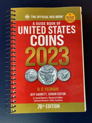 2023 Red Book Price Guide to U.S. Coins Spiral Bound, 76th Edition, Yeoman 