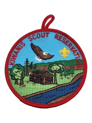 #ad Kiwanis Scout Reservation Northern Star Eagle Round Boy Scout BSA Patch $9.95