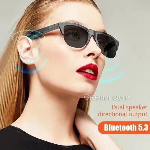 Smart Sans fil Bluetooth Musique Lunettes soleil Intégré Microphone Haut-parleur - Picture 5 of 17