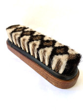 Vintage Natural Patterned Bristle shoe polish Brush or Lint Brush Hairbrush.