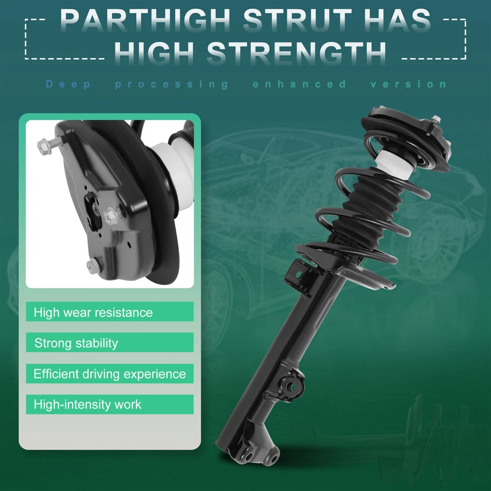 2x Para Mercedes-Benz C230 C250 C300 C350 Puntales Delanteros Completos y Muelles y Soportes Foto 3 de 4