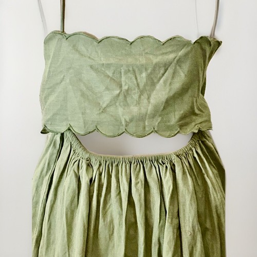 Women’s ASOS Green Dress Size 8 Small High Waist Short Brand New Tags Babydoll - Picture 12 of 22