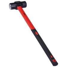 6lb SLEDGE LUMP HAMMER WITH FIBREGLASS SHAFT & RUBBER GRIP HANDLE SLEDGEHAMMER