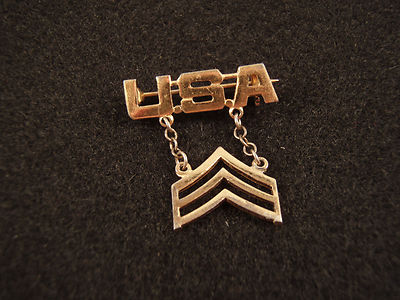WWII Vintage Sterling Silver US Army USA Corporal Sweetheart Pin | eBay