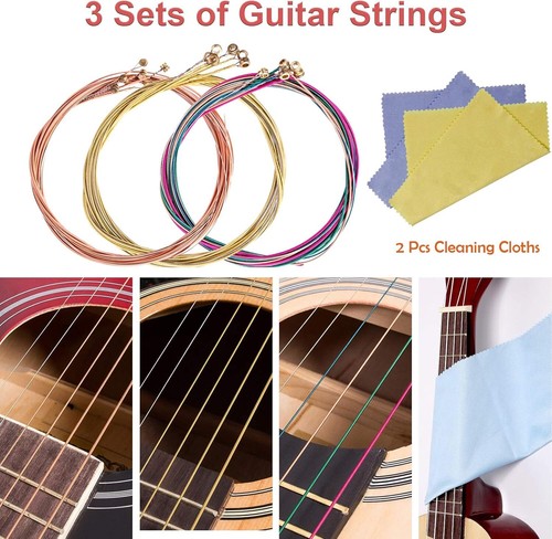 Gitarren Zubehör Set,78 Pcs Gitarrenzubehör mit Gitarren Stimmgerät ÖZEN - Bild 11 von 12