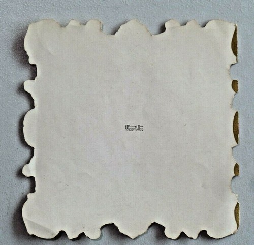 Antique Whitney Made Paper Lace Embellished Valentine Kids Eating Ice Cream 9946 - Picture 6 of 6