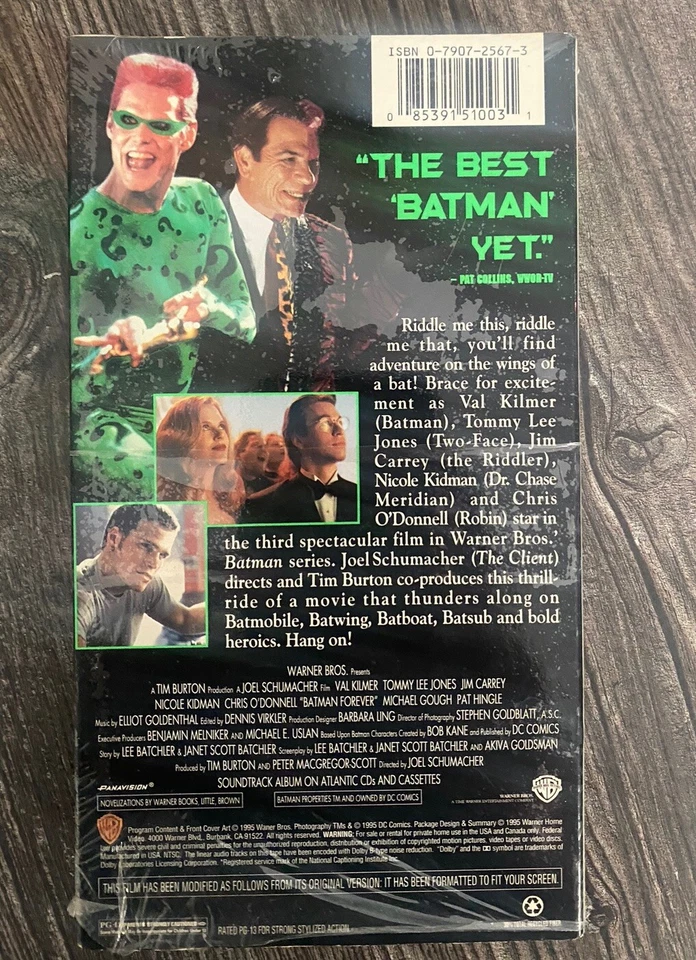 Batman Forever 1995 Sealed VHS - Image 2 of 4