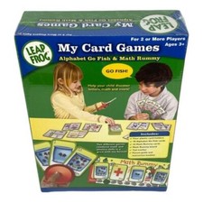 New Sealed Leap Frog My Card Games Math Rummy  Alphabet Go Fish