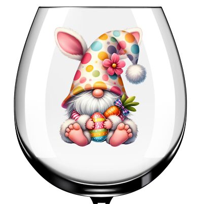 X12 Ostern Bunt Wichtel Gonk Glas Vinyl Aufkleber Sticker Farbe NM676