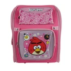 Brand New Angry Birds Pink School Bag Backpack Back Pack 360-Degree