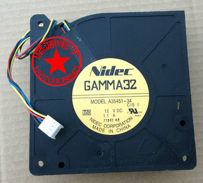 NIDEC GAMMA32 12V 1.1A A35451-34 fan 4pin for CIS 3560G-24TS-S #M712 QL