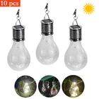 10 x Waterproof Solar Lights Outdoor Garden Decor Pathway Hanging Bulb Lamps RK