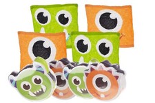 4 er Set Magisches Handtuch MONSTER - Zaubertuch für Kinder Zauberhandtuch 
