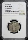 1927-S Standing Liberty Quarter NGC VF Details Scratches