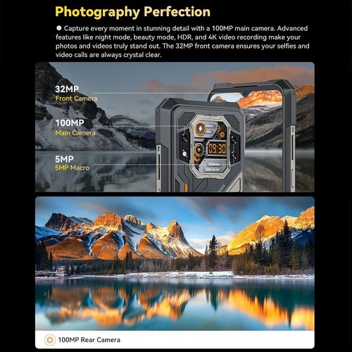 CUBOT KINGKONG X 5G Rugged Smartphone 32GB+256GB 10200mAh Android14 100MP Camera - Picture 14 of 20