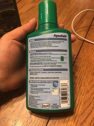 TetraPond AquaSafe, 8.45-FL Makes Rap Water Safe For Pond Fish Ships N 24h - Picture 2 of 12