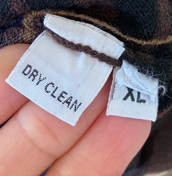 Женский свитер Saks Fifth Avenue в полоску из шерсти мериноса размер XL коричневый черный S11 - Изображение 4 из 4