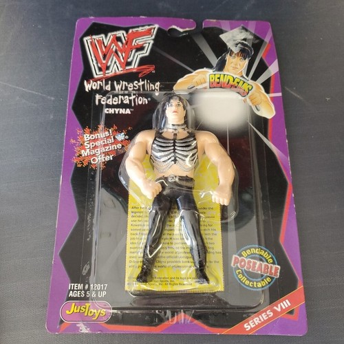 Vintage WWF WWE Justoys Bend-Ems CHYNA Series VIII...