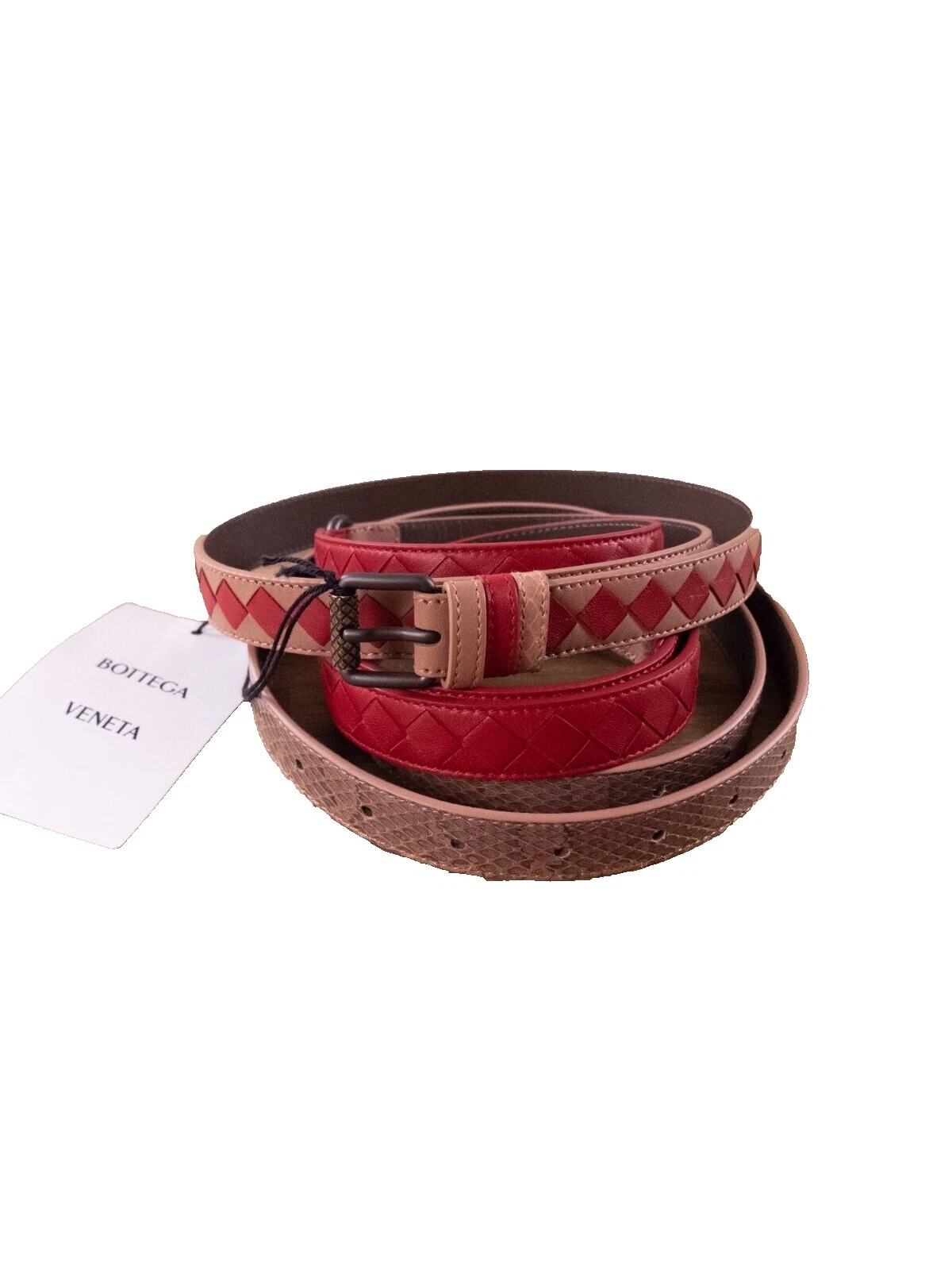 Bottega Veneta Snakeskin Belts for Women