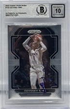 Odyssey Sims Signed 2022-23 WNBA Panini Prizm #102 BAS Autograph Grade 10 Card Odyssey Sims Signed 2022-23 WNBA Panini Prizm #102 BAS Autograph Grade 10 Card
