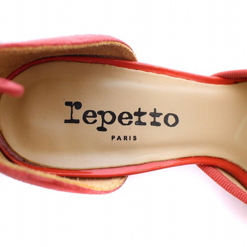 Repetto Pumps Round Toe High Heels Suede Patent L… - image 5