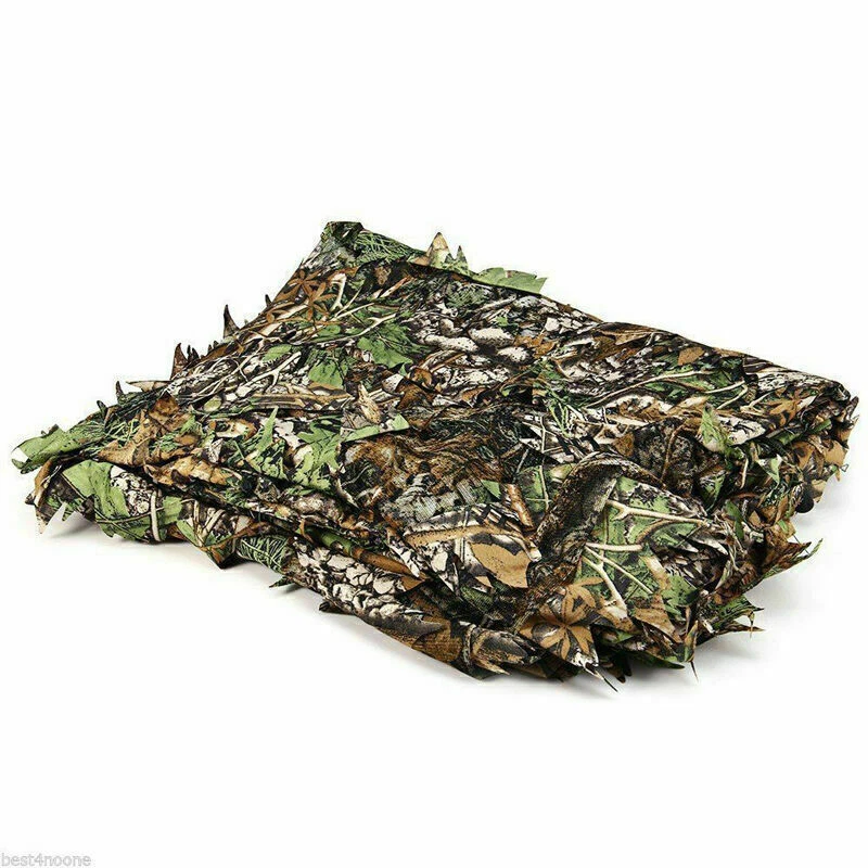 3D Ghillie Suit woodland Dschungel Tarnanzug Kleidung Camo Camouflage Jagd ZC - Bild 4 von 4