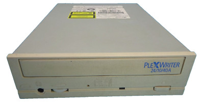 PLEXTOR PX-W2410TA**CD-RW Vintage Retro IDE LAUFWERK/BRENNER 24/10/40A#LW1391