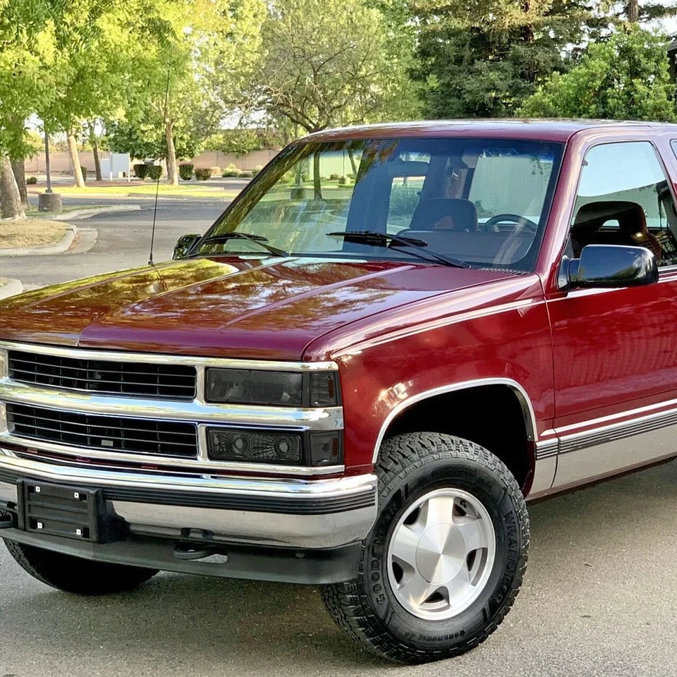 For 94-98 Chevy Silverado Tahoe Suburban Smoked Amber Headlights Turn Signals - Image 3 of 3