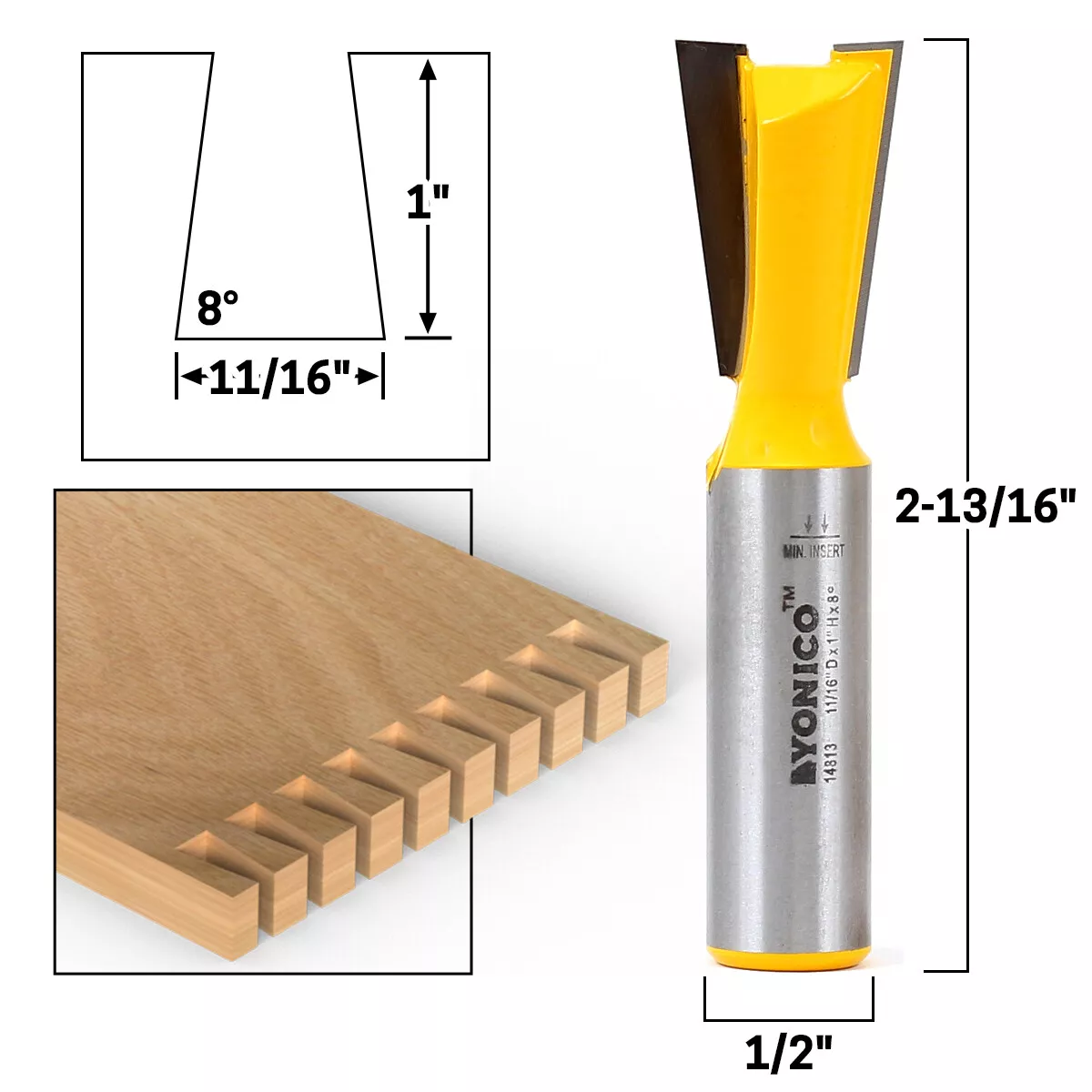 Dovetail cheap router bit