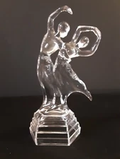 Vintage RCR Royal Crystal Rock Clear Lead Crystal Ballet Dancers Sculpture